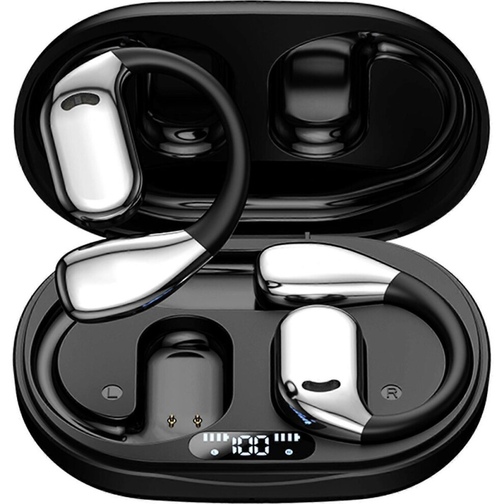 M75 Intelligent Translation Earphone Hanging Ear Earbuds Open Type Not In Ear Earpieces For Business And Learning Black 9477002867077