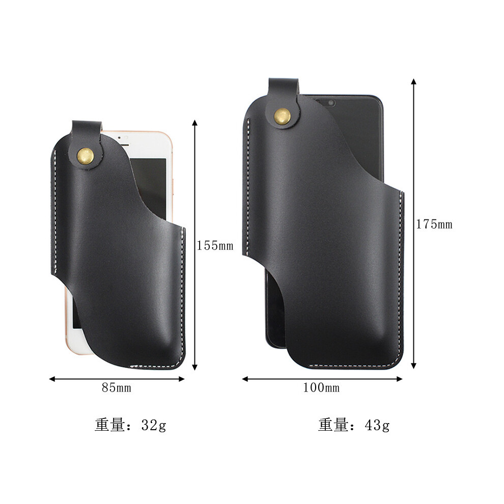 Cell Phone Holster Pu Leather Belt Clip Holster Pouch Holder Carrying For Caseï¼ ,Size L Black 9477002868562