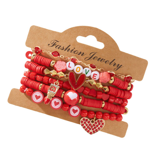 Bracelet tendance sur le thème de l'amour, chaînes à main pour-5