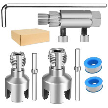 Pipe Threading Tool, PVC Pipe Threader 1/2'' 3/4'' Internal &