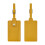 Superior PU Leather Bag Marker Containing Hide Data Slot-Yellow 1