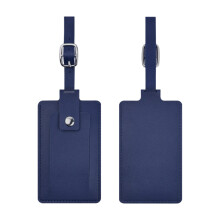 Sophisticated PU Leather Luggage Badge Showcasing-Deep Blue
