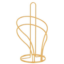 Desktop Metal Kitchen Roll Paper Towel Holder Tissue Stand-Gold
