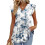 Women's  Blouses, with Ruffle Sleeves, Spring Elegant-Blue XL 1