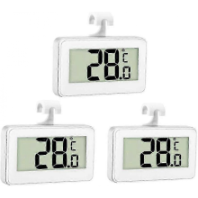 3x Koelkastthermometer Digitale Thermometer Vriezerthermometer Waterdichte Koelkast- en Vriezerthermometer met LCD-display, 2024 -H