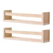 Sturdy Floating Shelf For Little Ones Bedroom-Wood color