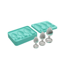 Žertovné miskové kostky ve tvaru análního kolíku, silikonová forma na dort, čokoládové bonbóny_M
