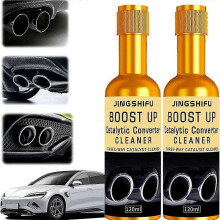 (2) 1-5x Catalytic Converter Cleaner Fuel Exhaust System Pipe Cleaning Liquid Engine Carbon Removal Improves Performance Emissions Reduction