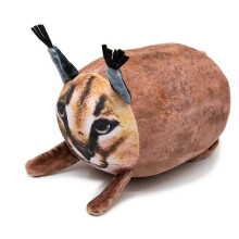 Floppa pluche 8 inch caracal mollig kussen kat knuffel knuffel_M