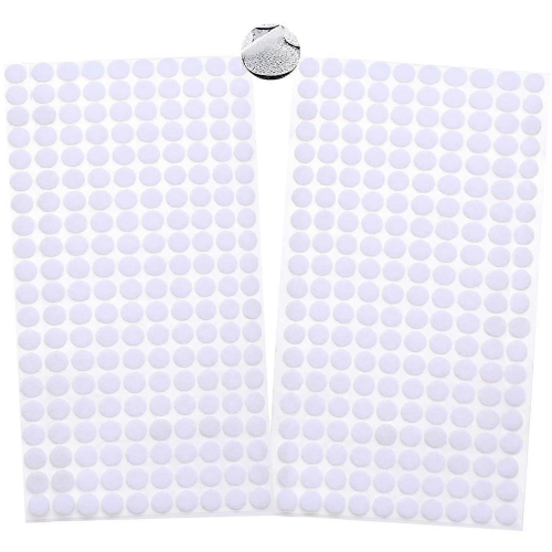 400pcs Self Adhesive Dots,200 Pairs Hook And Loop Self,10mm Hook And Loop Dots Double Sided Sticky Pads,loop Self Adhesive Dots Tapes W