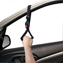 Haltegriff für Senioren im Auto – Türgriff mit Sicherheitsverriegelungsknopf, Stehhilfe im Auto mit verstellbarem Gurt_M