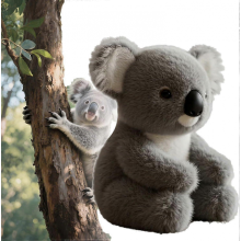 (1PC)Koaly - The Koaly Emotional Healing On Demand, Koaly Plush For Emotional Support, Mimics Natural Movements For Realistic Comfort,