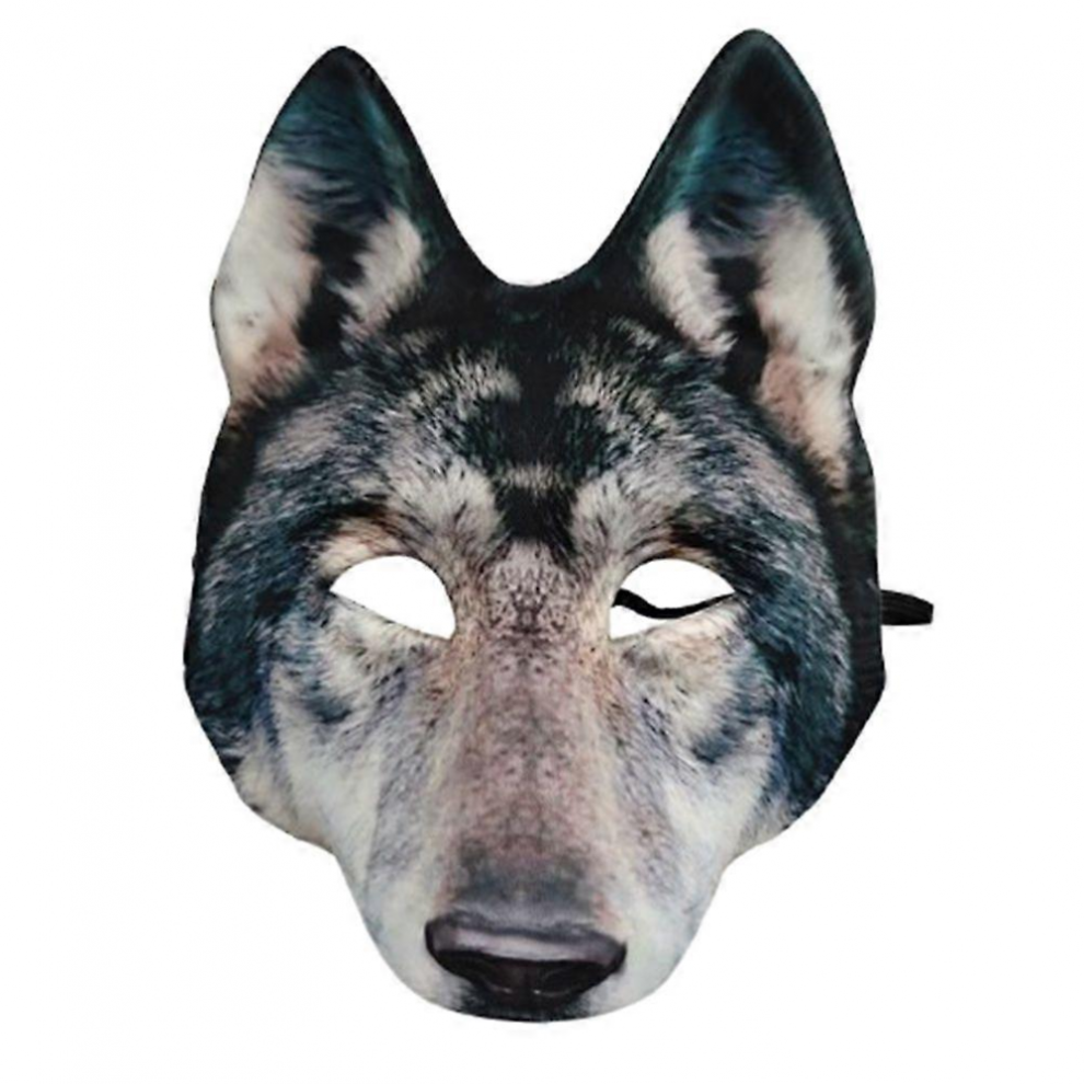 Scary Werewolf Masks, Halloween 3D Animal Masks Animal Masquerade Masks Realistic Wolf Costume Masks Dress Up Masks for Halloween Cospl