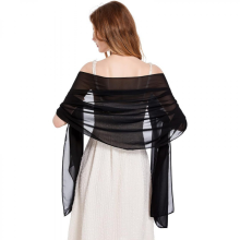 Chal de novia para vestidos de noche, chal de boda, chal de gasa suave para mujer, fluido