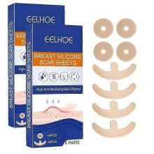 (2) Scar Removal Sheets for Breast Breathable Scar Tape Silicone Scar Sheets Breast Post Supplies