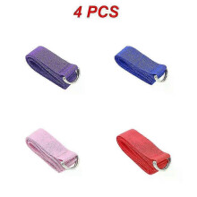 (4) Yoga Strap Adjustable Stretch Yoga Sports Yoga Straps Resistance Exercise Fitness Yoga Strap Durable Flexibility Fitness
