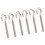6Pcs Eye Screw 304 Stainless Steel Open Bolt Hook Eyelet Threaded Screws Hardware 4