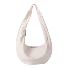 Shoulder Purses Slouchy Toted Handbags Simple Underarm-Beige
