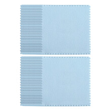 Paquet de 50 chiffons de polissage de bijoux-bleu