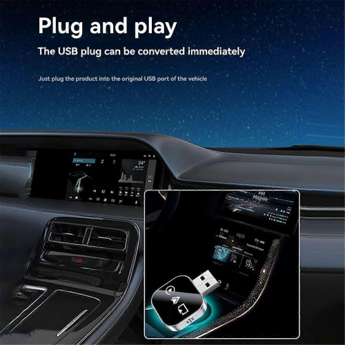 3 In1 Wireless Carplay Adapter USB Dongle Plug and Play B 2