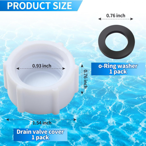 Sand Filter Drain Plug Replacement Valve Cap with O-Ring Compatible With  Intex 11456 Sand Filter Pump Pool Valve-4pack-H   H 2