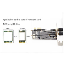 PCIE WiFi Card Adapter Wireless Network Card M2 NGFF  Converter for Desktop Wi-Fi 8260 8265NGW AX200 9260 7265