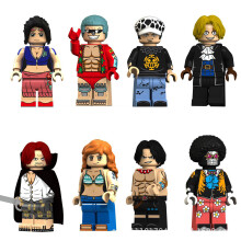 8 PCS One Piece Empress Brook Shanks Building Block Figure Toys Set Gift for Kids
