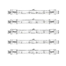 Kompatibilní s halogenovými žárovkami pro venkovní osvětlení 500W R7s - balení po 5 ks, 118 mm lineární