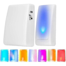 Wireless Doorbell for Deaf/Hard of Hearing Elderly with 7 Color Flashing Lights, 3 Modes & 16 Adjustable Volume
