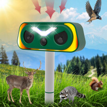 Cat Repellent,Ultrasonic Dual Solar Cat Deterrent