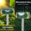 Cat Repellent,Ultrasonic Dual Solar Cat Deterrent 9