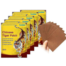 (40pcs) Tiger Plaster Natural Herbal Patches for Muscle Joint Back Shoulder Knee Heating Pads 8pcs/bag