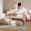 Bedside Table with 3 Drawers Bedside Cabinet with Charging Station Push & Pull Top Bed Side Table for Bedroom 12