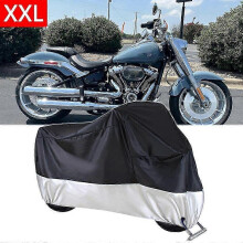 Yhteensopiva Harley BadBoy FatBoy Deluxe -moottoripyörän suojapeite, vedenpitävä ja UV-säteilyä kestävä ulkokäyttöön, su
