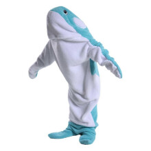 (Blue 190) Classic Premium Unique Blanket Whale Bag User-friendly Dolphin Whale One-piece Sleepwear Soft Sleeping Homewear