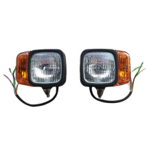 Tractor Trailer Headlights 12V Turn Signal Indicator Lamp Worklight for Excavator JCB Telehandler Loader Forklift