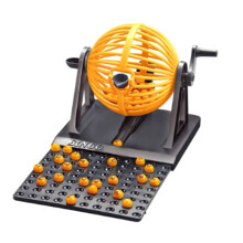 Deluxe Bingo Game Set with Cage Bingo Game Set Lottery Machine Chips Pretend Perfect for Family Party