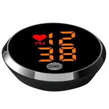 Small Digital Clock, Dashboard Car Clock, Waterproof Outdoor Clock,  Minimalist Electronic Watch with Heart Pattern