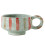 Hand-Painted Retro Graffiti Ceramic Coffee Cups Handmade Rough Pottery Cup Red 1