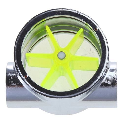 Flow Meter for Plumbing - 1/4" G1/4 Thread, 12.9mm Outer Diameter, Metal Flow Meter
