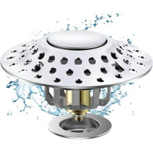 Home Tub Stopper Bathtub Drain Hair Catcher,2 in 1 Bathtub Drain Stopper,Bathtub Stopper,Rebound Bathtub Drain Plug