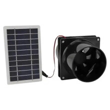 Runder Solar-Abluftventilator mit Solarpanel-Ventilator-Set, energiesparender Solar-Abluftventilator für Wohnmobile, Dachböden und Gewäch