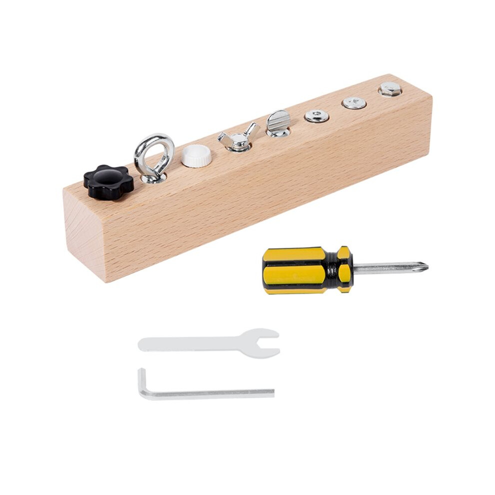 Montessori Wooden Toy For Kids - Screw Nut Disassembly, Enhances Fine Motor Skills Saudism