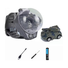 (tank, grey) Watch Remote Control Car Toy, New Remote Control Watch Car for Kids