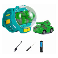 (tank, green) Watch Remote Control Car Toy, New Remote Control Watch Car for Kids