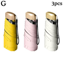 (R) Pocket Sunshade 14cm Dual-purpose Sunshade Umbrella Sunscreen Rainproof