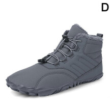 (1pcs, Grey 45) Mens Womens Winter Ankle Boots Casual Warm Boots Ladies High Top Sneakers