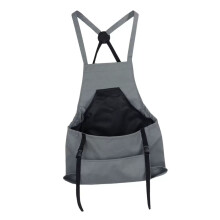 Veelzijdige kleding voor het plukken van fruit, PVC tuinschort met gekruiste bandjes op de rug en ruime zakken, duurzaam en comfortabel,