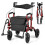 Rollator pieghevole leggero con pneumatici e sedile 1
