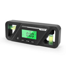 (Black) Digital Protractor Magnetic Angle Protractor High Precision Base Inclinometer Level Measure Tools Angle Finder